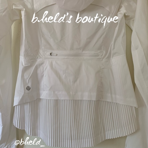 lululemon Goal Smasher Jacket in White Neutral Size 6 Brand New NWT - Picture 13 of 16